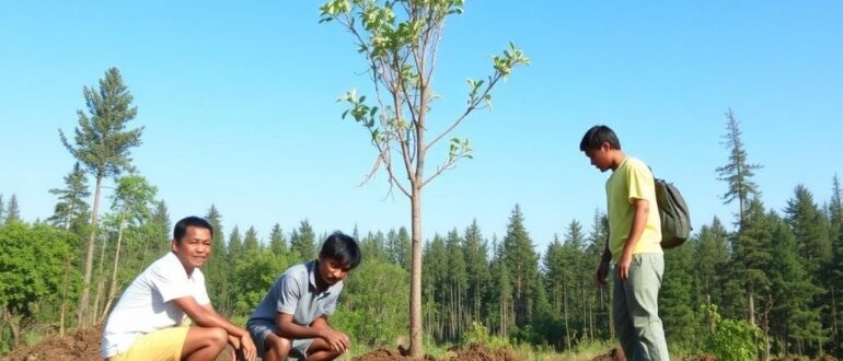 Восстановление лесов: участие в посадках деревьев