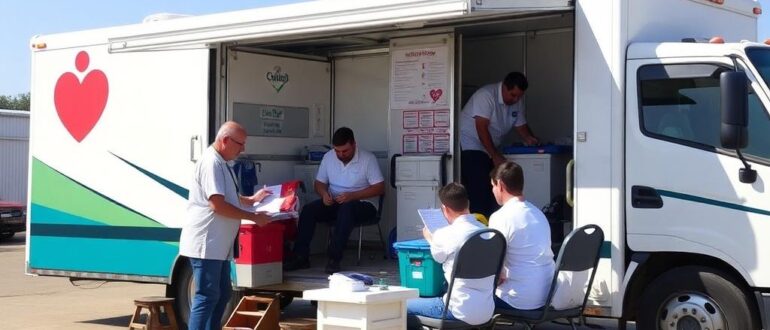 Мобильные пункты сдачи крови: организация и участие